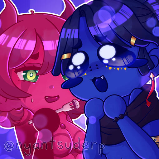 chibi couple icon for idiotxm